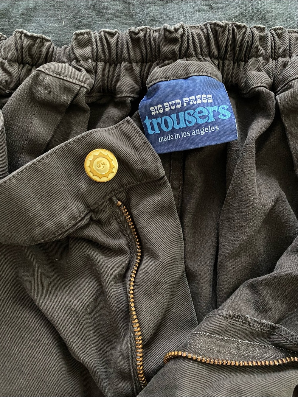 BIG BUD PRESS high rise trousers - espresso
